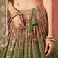 Mehendi Green Color With Embroidery Lehenga In Phoenix
