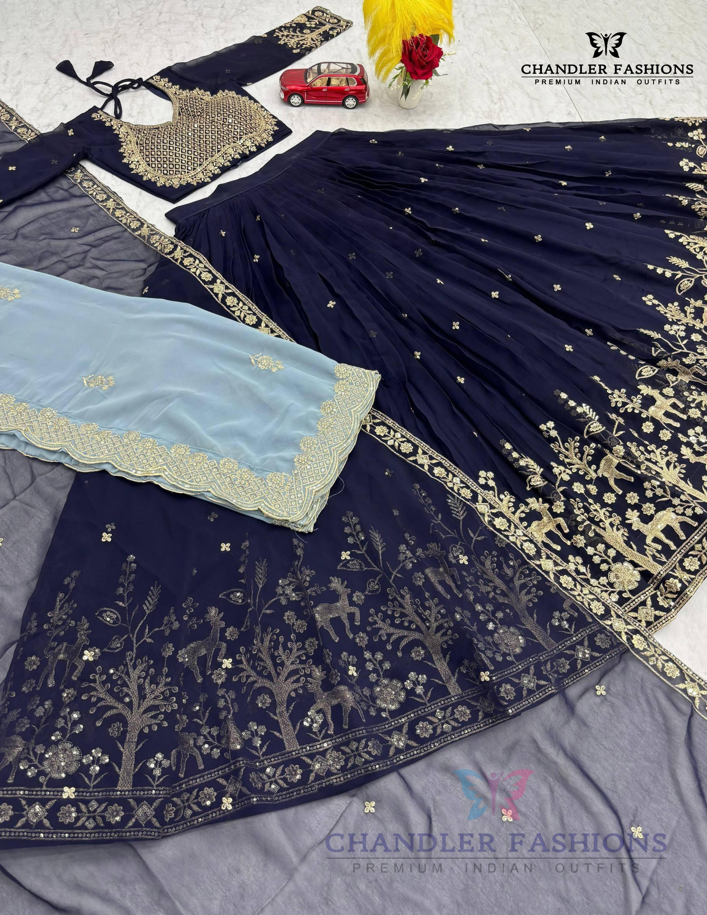 Georgette Lehenga Choli In Mesa