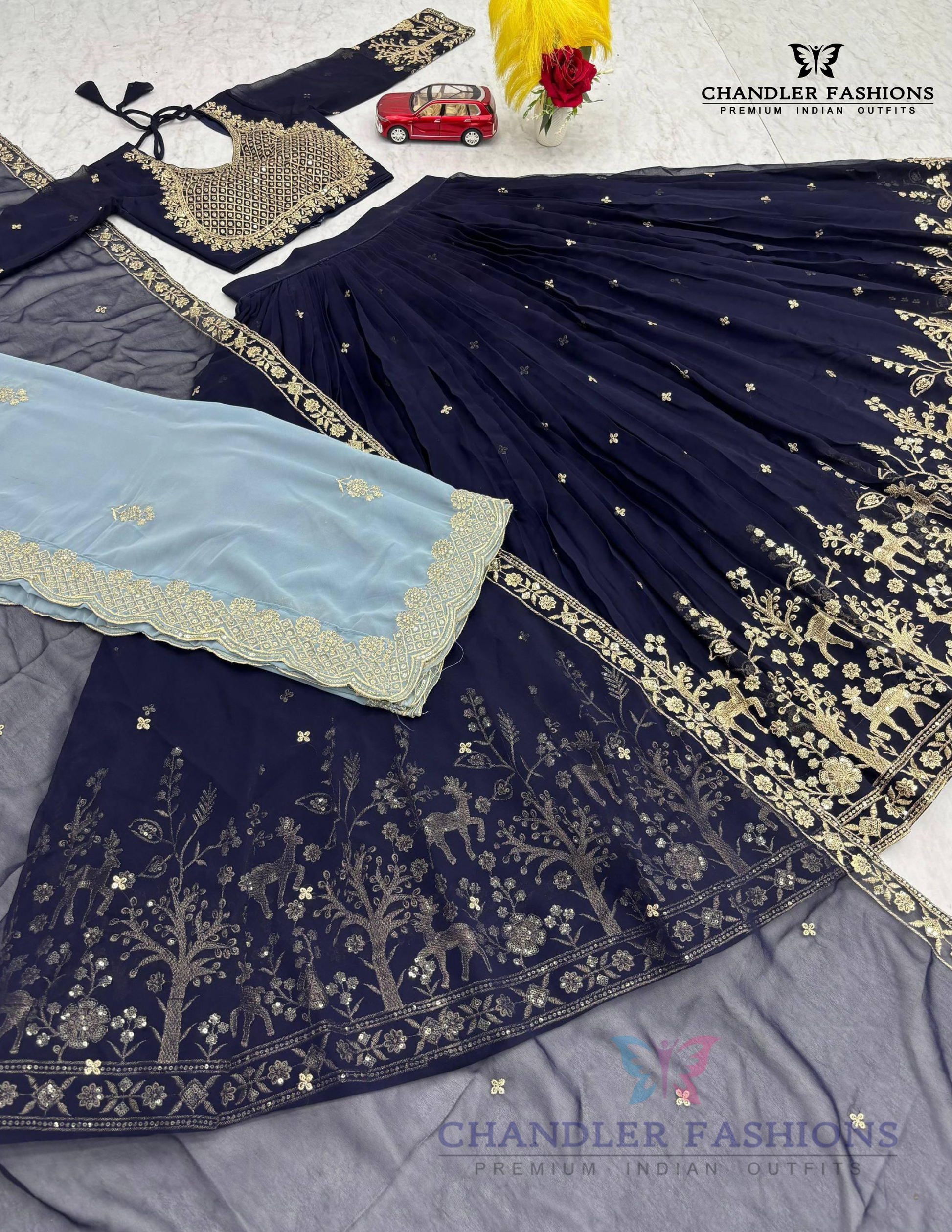 Georgette Lehenga Choli In Mesa