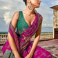 Purple Color Handloom Silk Traditional Saree In Yuma