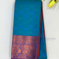 Wonderful Bluish Green Color Art Silk Saree With Zari Work For Women