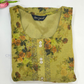 Green Color Tissue Silk With Floral Design Kurti In USA