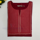 Maroon Color With Embroidery Work Kurti For Women Near Me