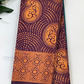 Elegant Dark Purple Color Art Silk Saree With Contrast Rich Pallu Near Me