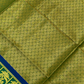 Wonderful Green Color Silk Shawl With Zari Work In Tempe