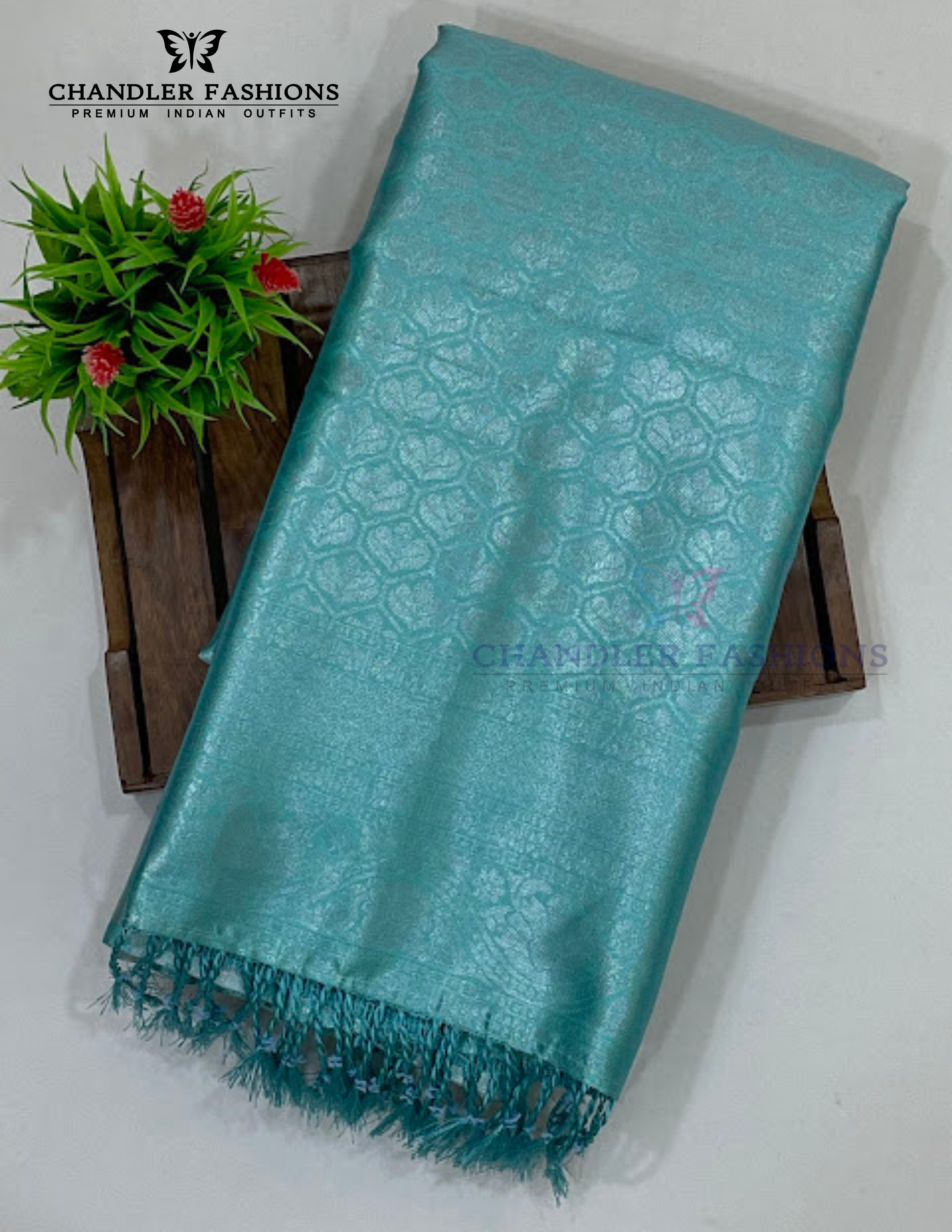 Fabulous Sky Blue Color Art Silk Saree With Contrast Pallu For Women Near Me