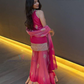 Pink Color Rangoli Silk Palazzo Suits With Embroidery Work In Gilbert