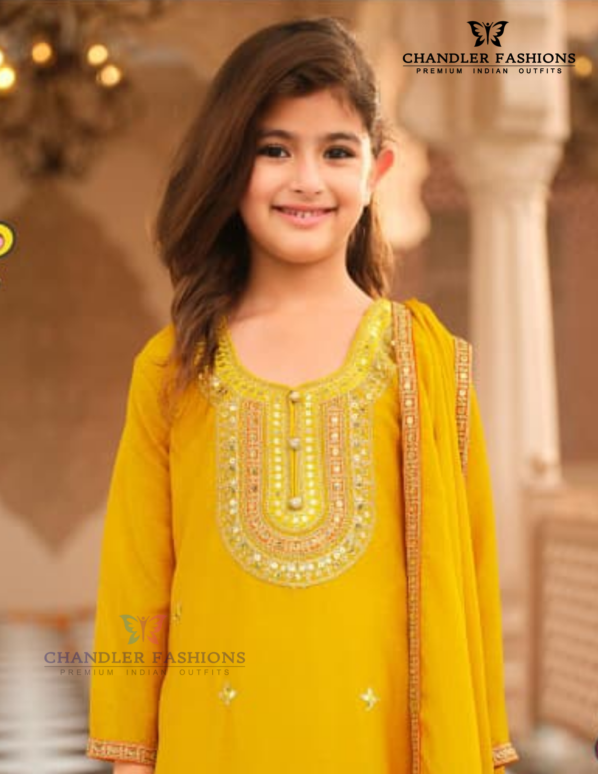 Chinon With Embroidery Work Kurtis Suits In USA