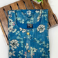 Charming Blue Color Tissue Silk With Floral Design Work Kurti In USA