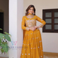 Yellow Color Georgette Sequins Lehenga Choli In Sedona