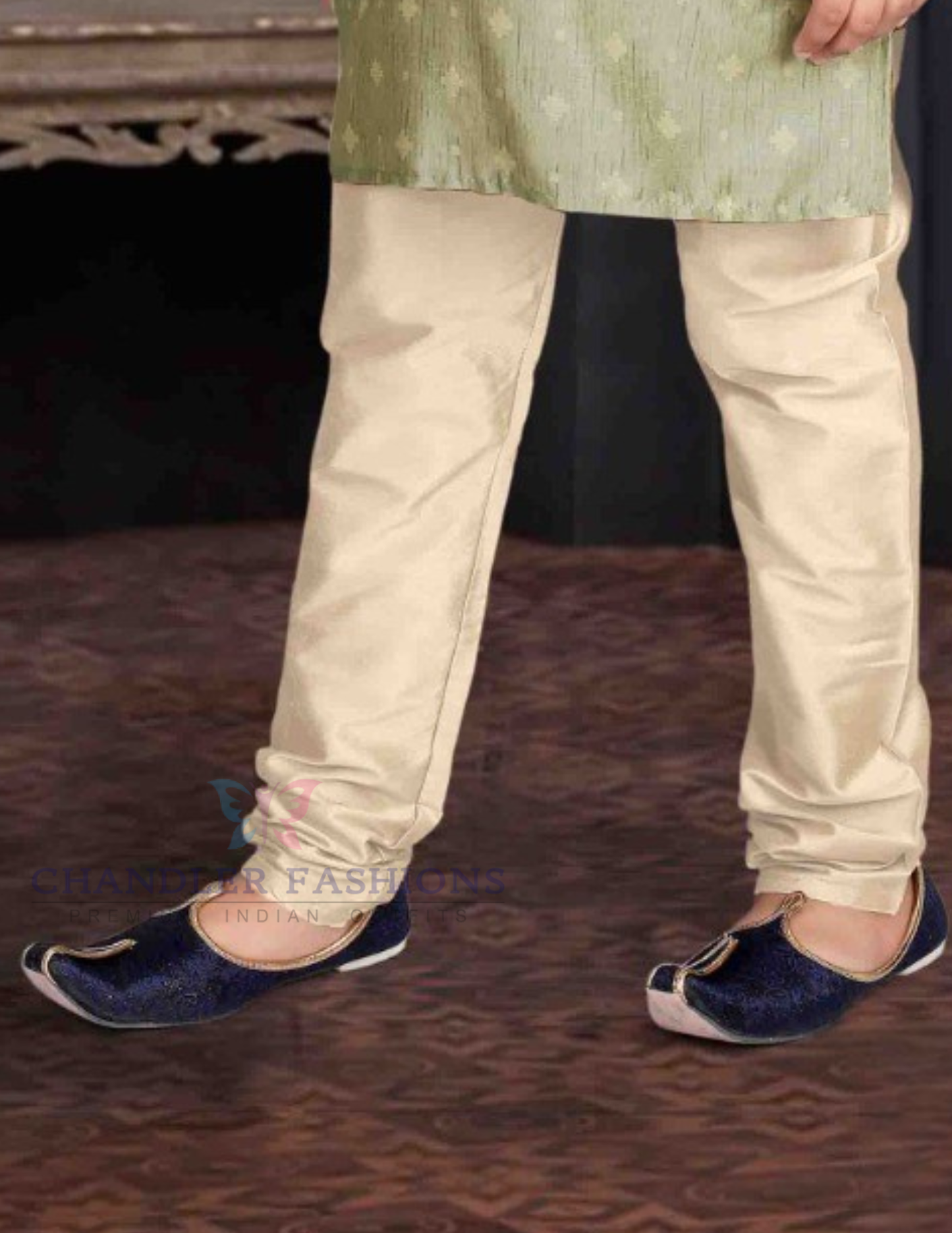 Green Color Cotton Blend Kurta Pajama Set In USA