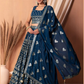 Amazing Blue Color Georgette With Printed Work Lehenga Choli For Women