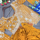 Yellow Color Rangoli With Embroidery , Sequins Work Saree In Chandler