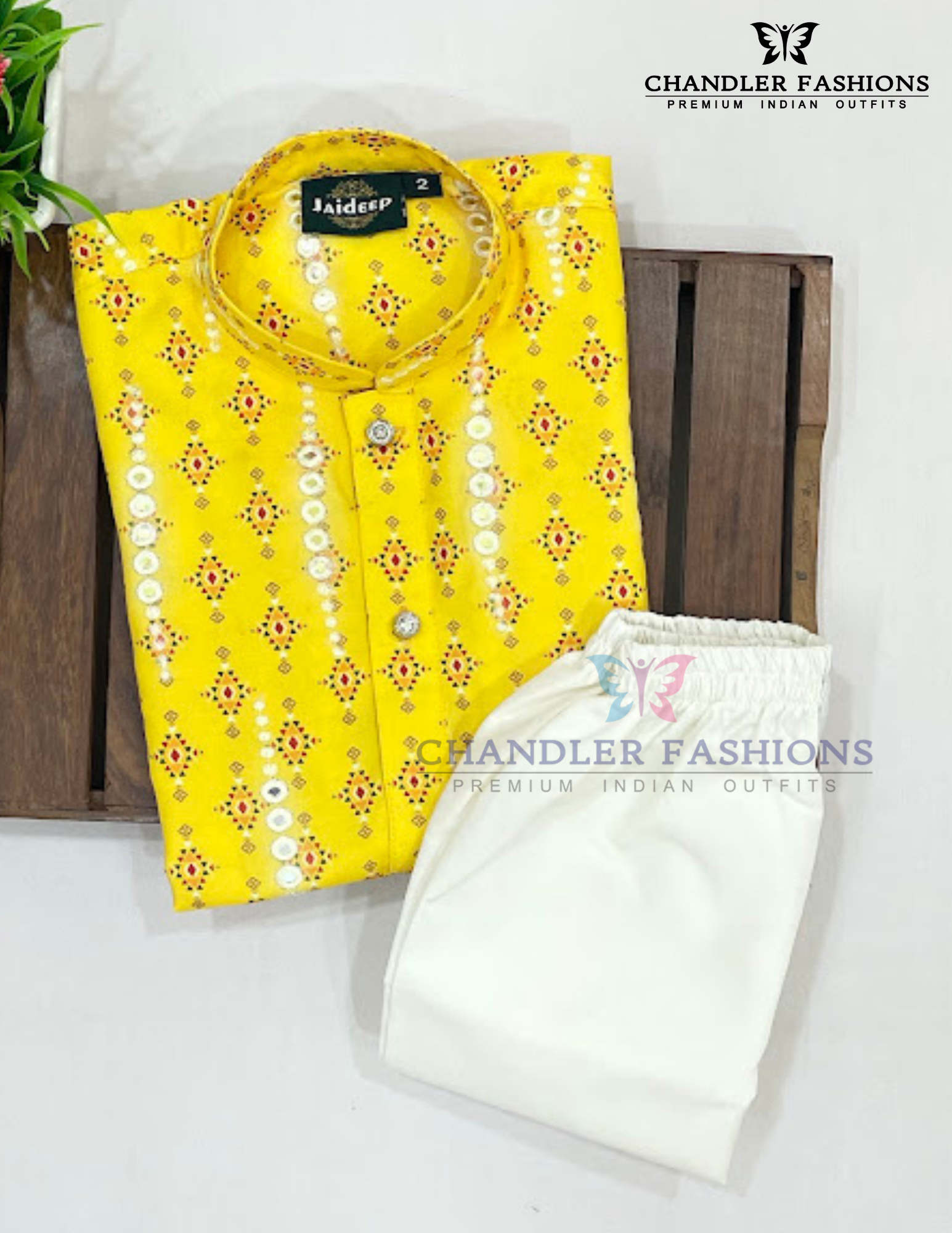 Elegant Yellow Color Silk Cotton Kurta Pajama Pant Set Near Me