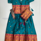 Stunning Green Color With Zari Work Choli Set For Girls