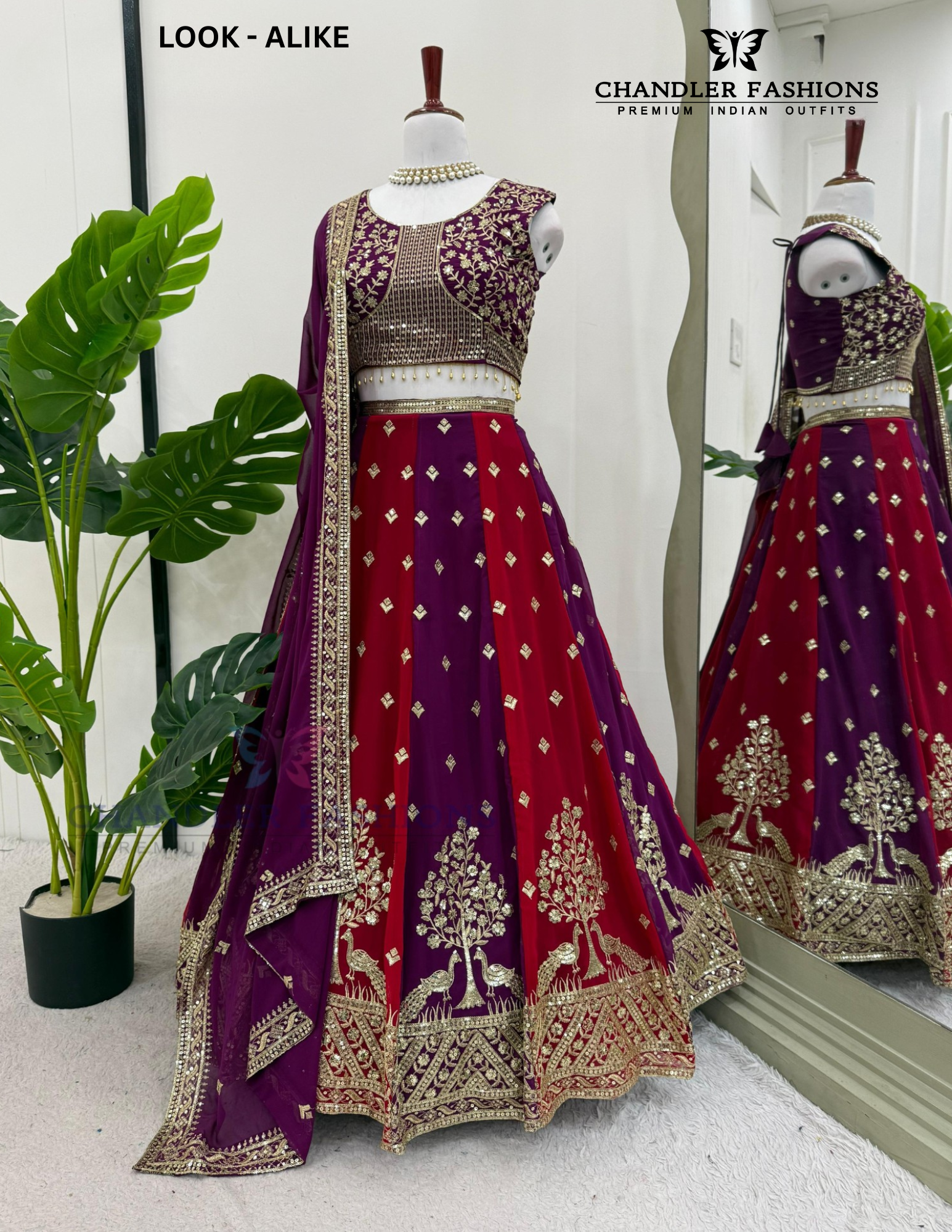 Charming Purple Color With Thread And Sequins Work Lehenga Choli For Women