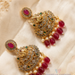 Temple Style Gold Plated Peacock Necklace Set Near Me