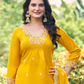 Attractive Yellow Color Pure Viscose Salwar Suits With Dupatta Near Me