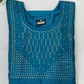 Teal Blue Color Embroidery And Sequins Work Kurti In USA