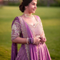 Purple Color Georgette Embroidery Work Lehenga Choli With Dupatta In Chander