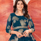 Charming Teal Blue Color Faux Georgette Kurti Near Me