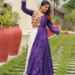 Navy Blue Cotton Choli Sets For Women In Mesa