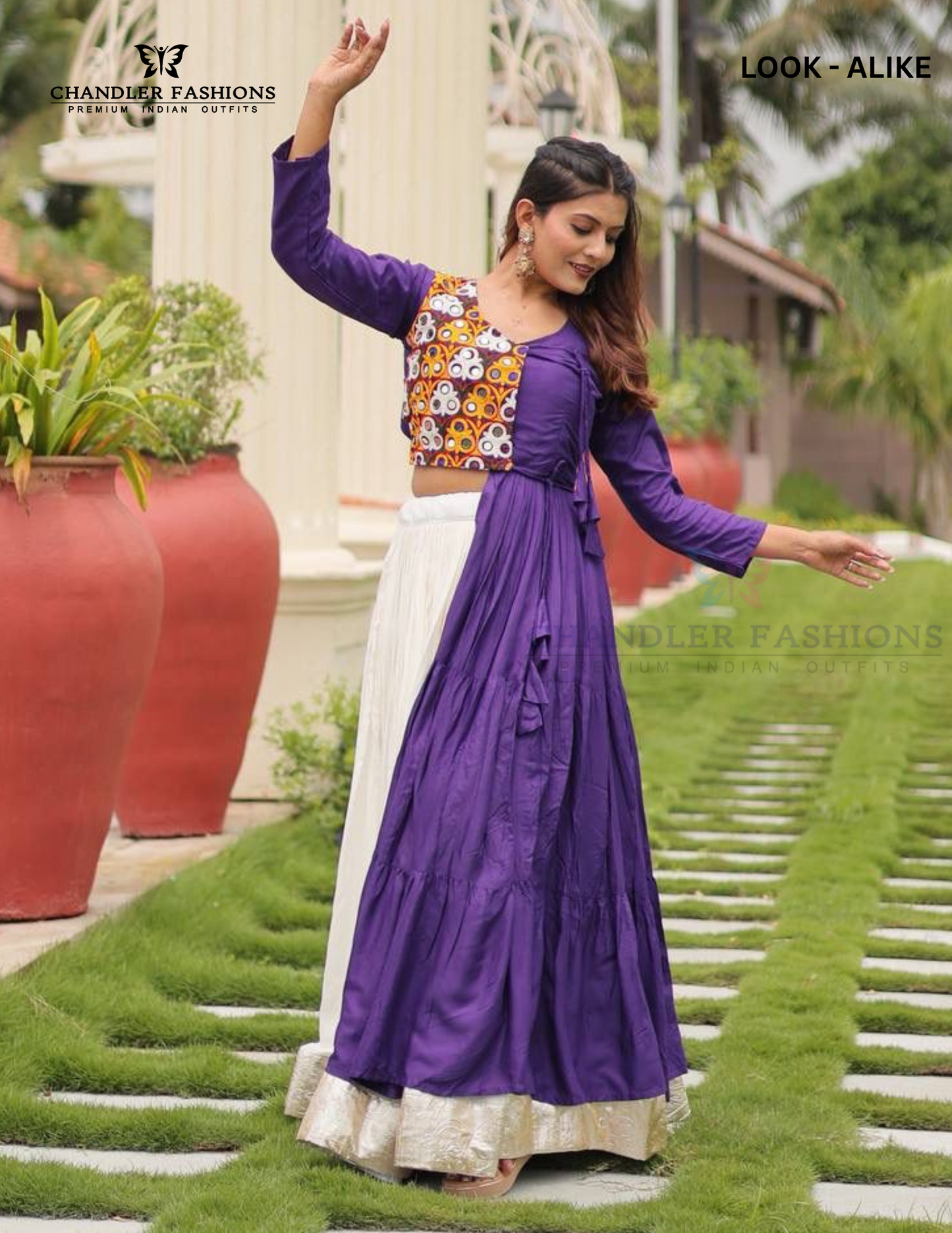 Navy Blue Cotton Choli Sets For Women In Mesa
