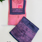Light Pink Colored Silk Langa Sets For Girls Near Me