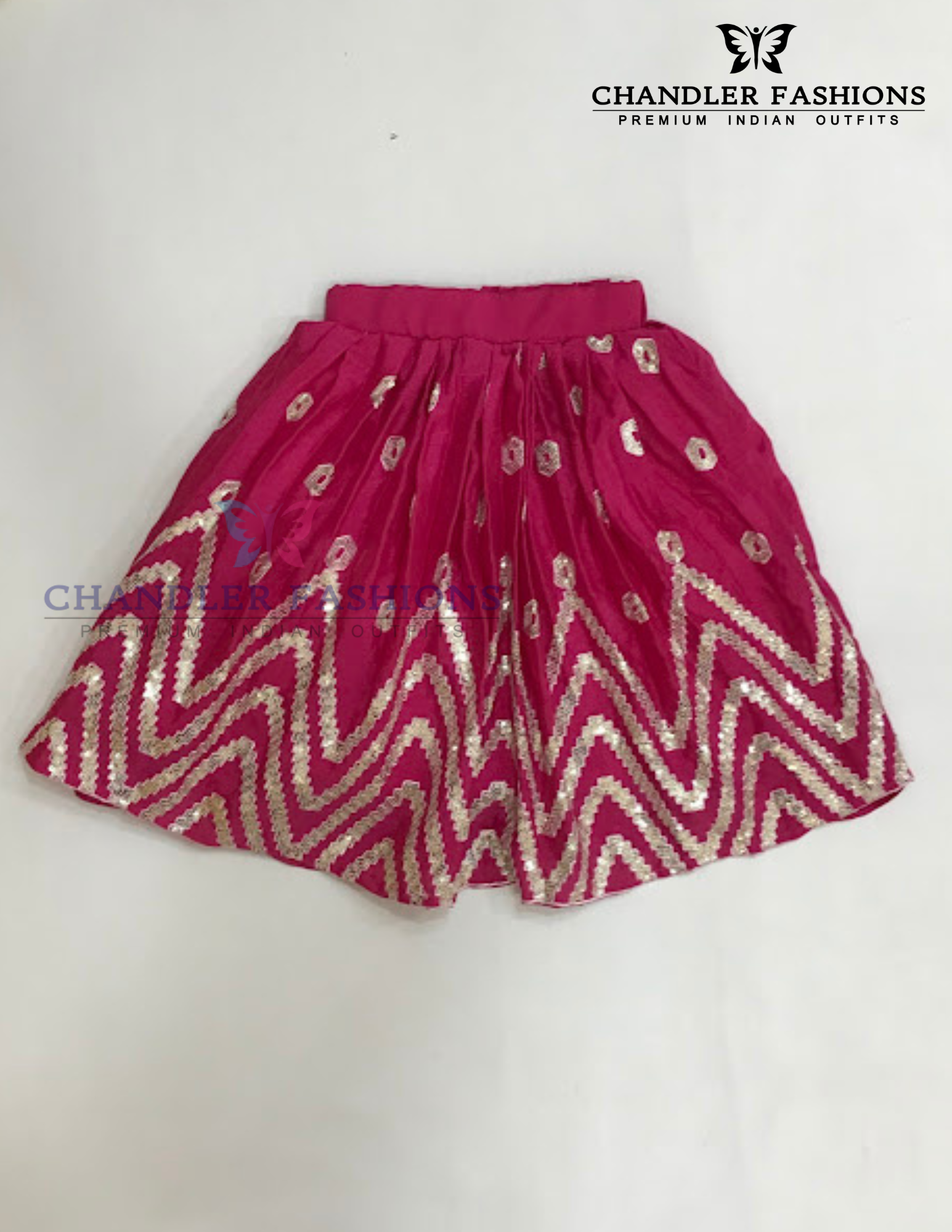 Pink Color Choli Sequins In Mesa