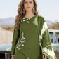 Olive Green Color Cotton With Embroidery Work Salwar Suits Near Me