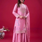 Chinon Embroidered Sequence Work With Sharara Suits in USA