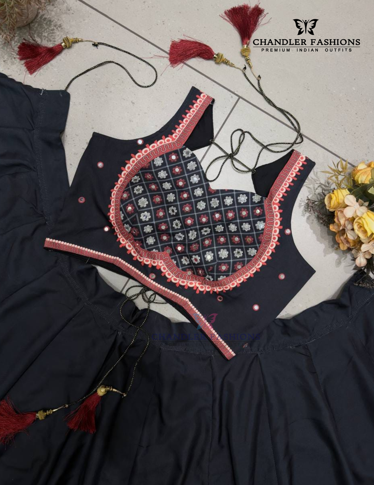 Black Color Rayon Chaniya Choli With Printed Work In Phoenix