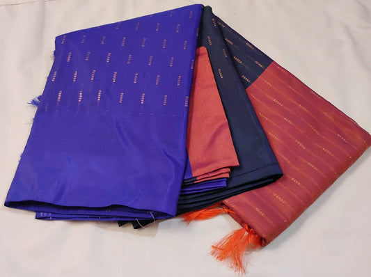 Attractive Multicolor Color Soft Silk With Gold Zari Work Saree For Women