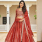 Georgette Embroidery Sequins Work Lehenga Choli In USA