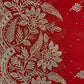 Wonderful Red Color Crush Georgette Embroidered Work Fancy Saree - PREMIUM QUALITY