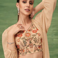 Sandal Color Chinon Indo Western Lehenga Choli Near Me