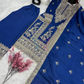 Charming Royal Blue Color Pure Chinon Embroidery And Dori Sequins Work Palazzo Suits In East Valley
