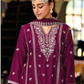 Wine Color Heavy Chinon Salwar Suits With Embroidery Work Near Me