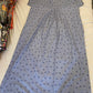 Comfy Grey And Blue Design Nighty With Boat Neck In Yuma