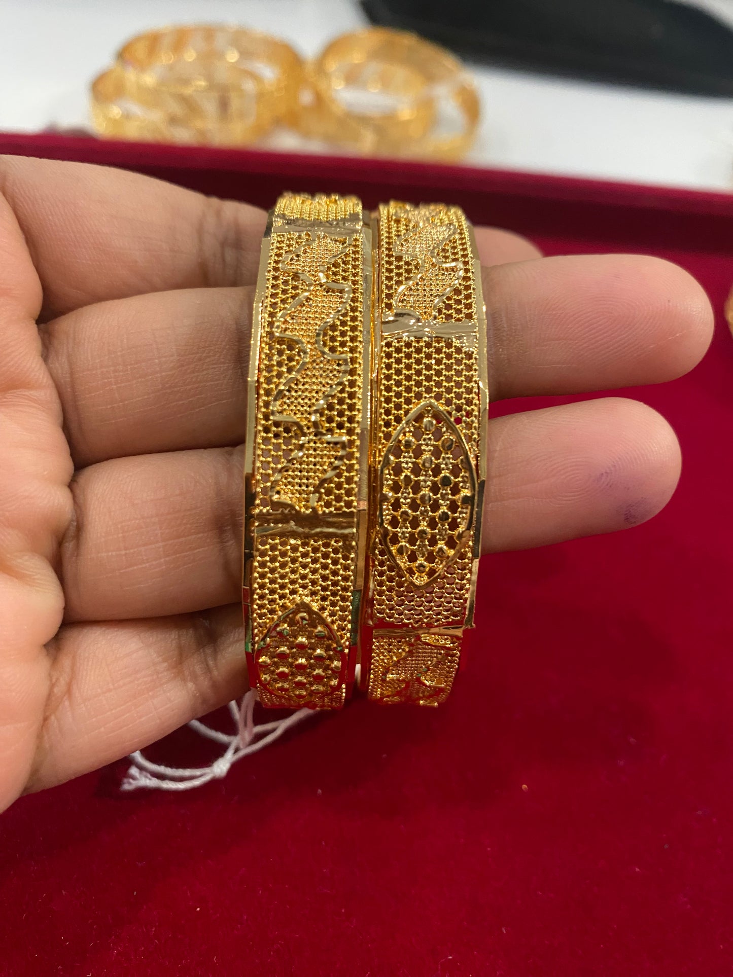 Beautiful Gold Plated Bangles With Pure Elegance Gold Color Look For Women