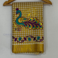Wonderful Kerala Cotton Peacock Embroidery Saree With Copper Zari Border In USA