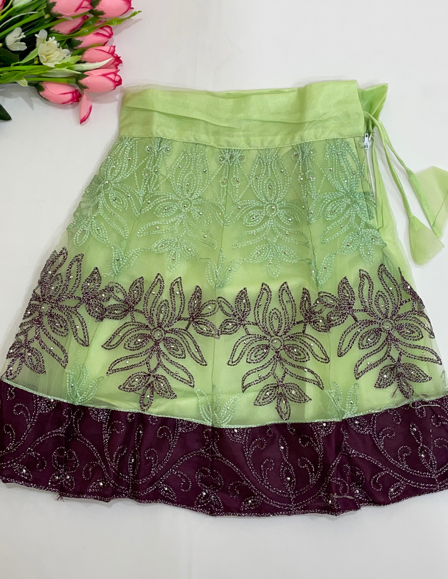 Alluring Purple Color Girls Choli Sets In Chandler