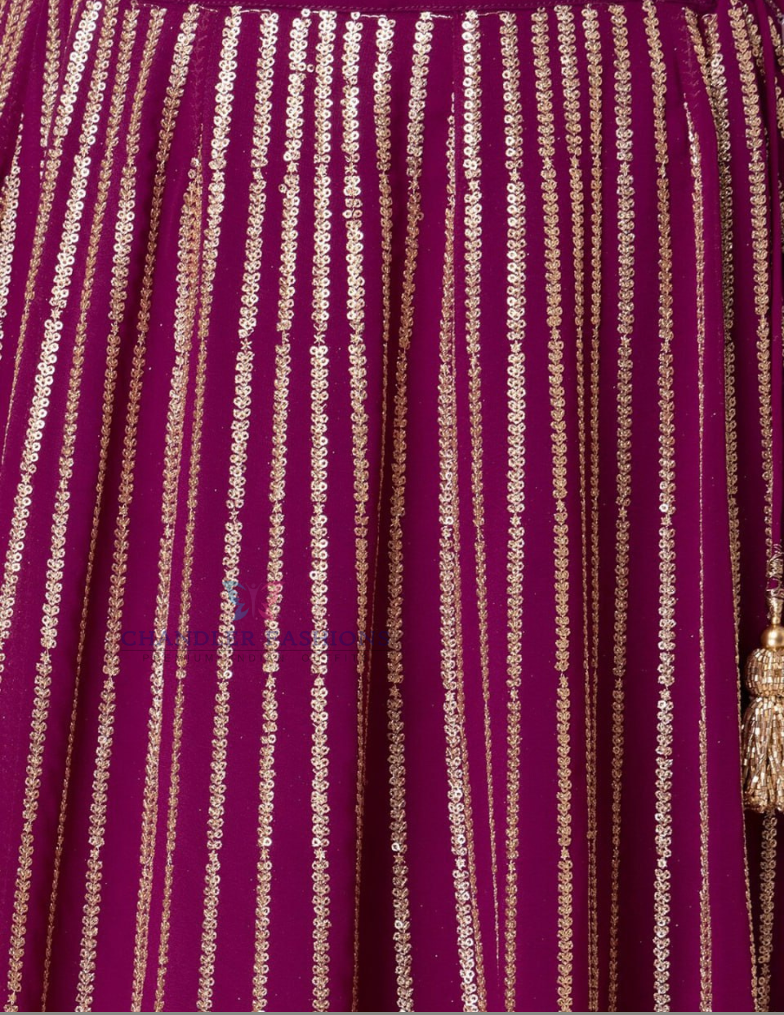 Wine Color Embroidery Work Lehenga Choli In Tempe
