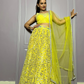 Spectacular Yellow Color Georgette Lehenga In USA