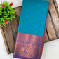 Wonderful Bluish Green Color Art Silk Saree With Zari Work For Women Near Me