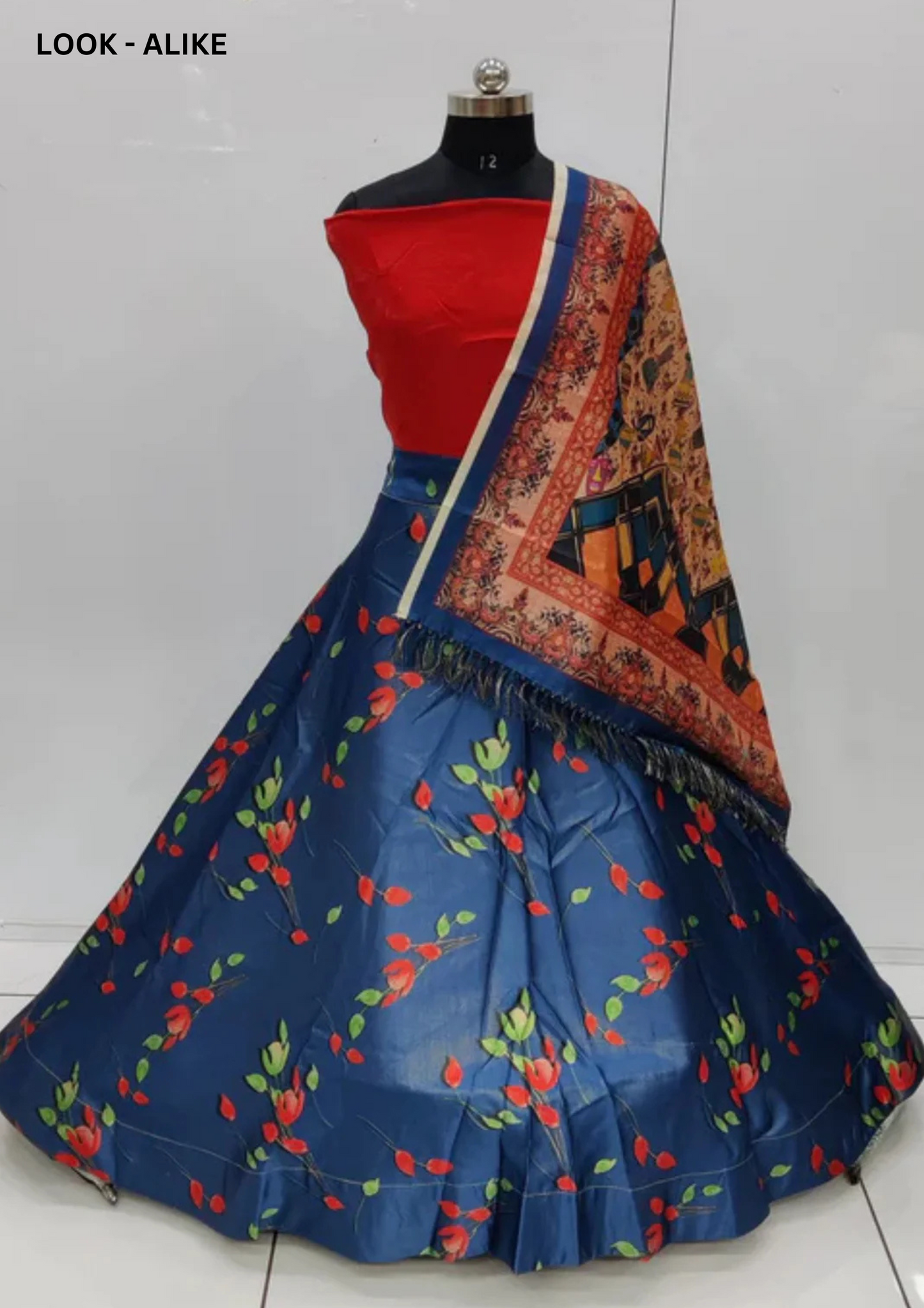 Alluring Blue Color Printed Work Lehenga Choli For Women