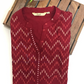 Dark Red Color Cotton With Self Design Kurti Near Me