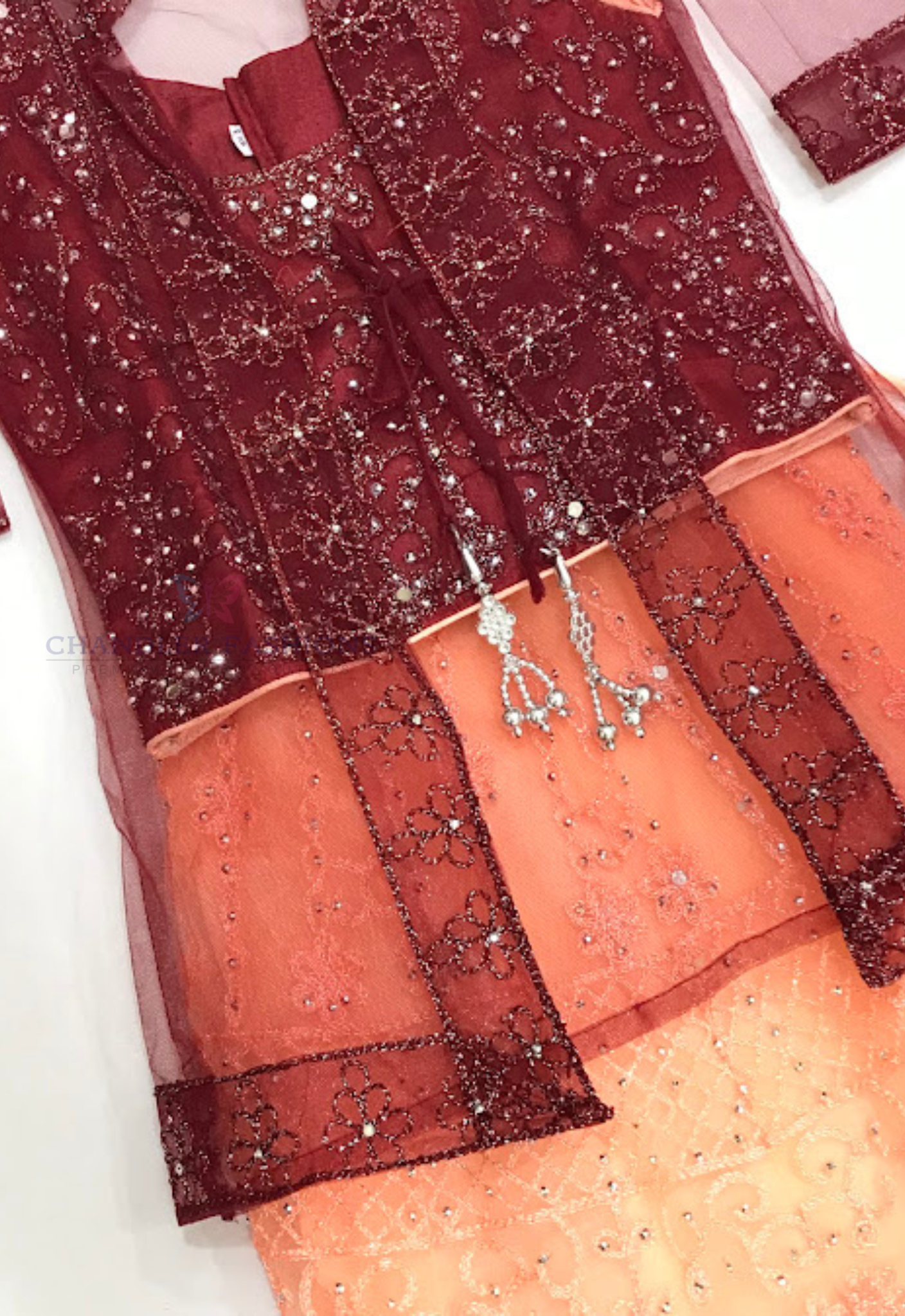 Attractive Maroon Color Girls Choli Sets