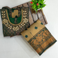 Green And Yellow Color Silk Langa Set With Stone Work In USA