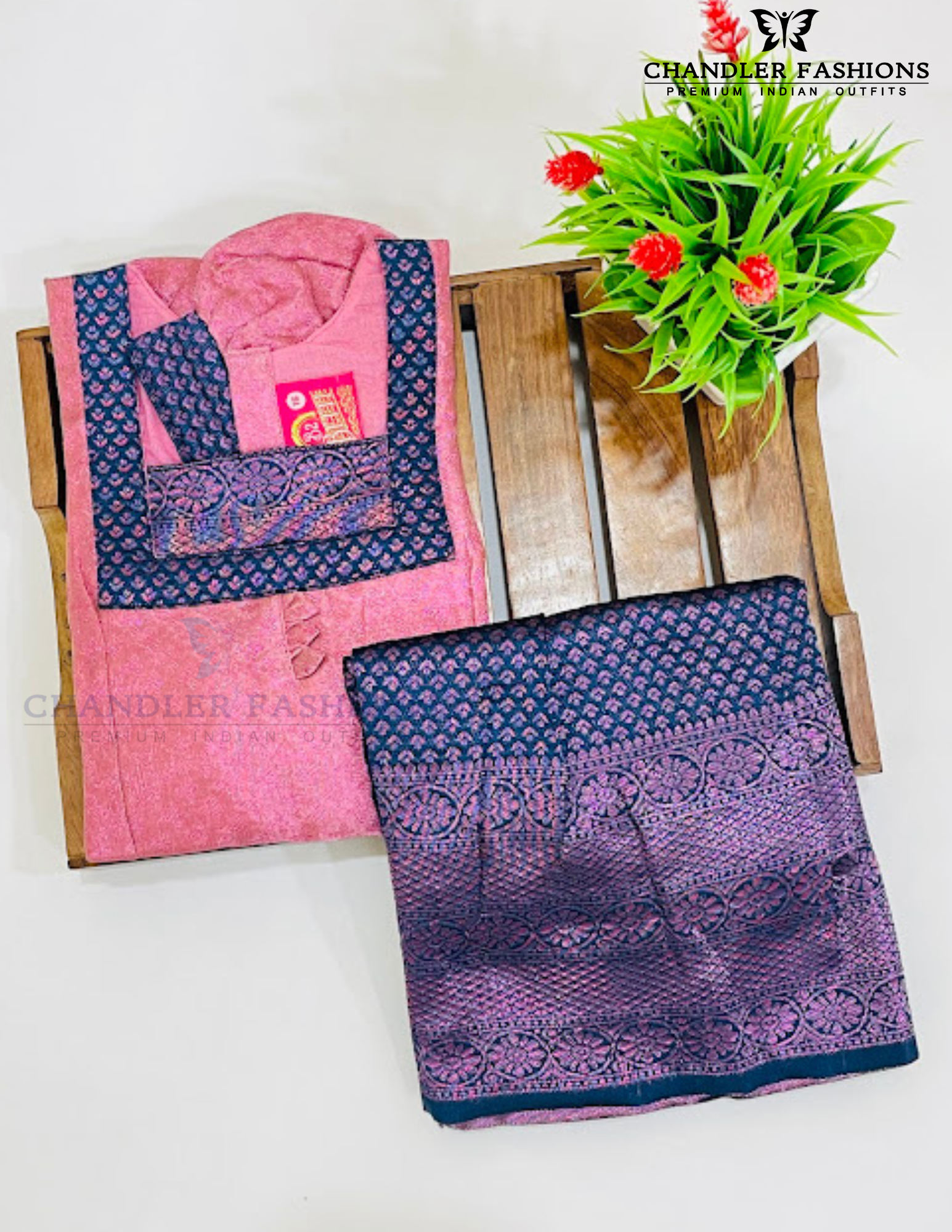 Light Pink Colored Silk Langa Sets For Girls In USA